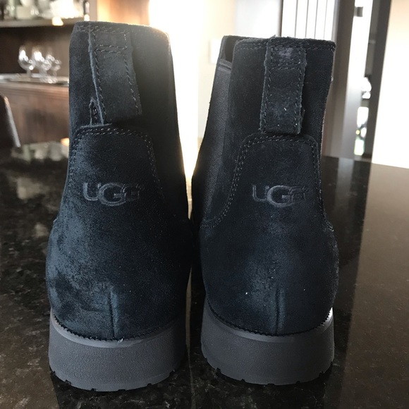 New UGG Briscoe Black Suede Boots, 11 - Picture 4 of 8